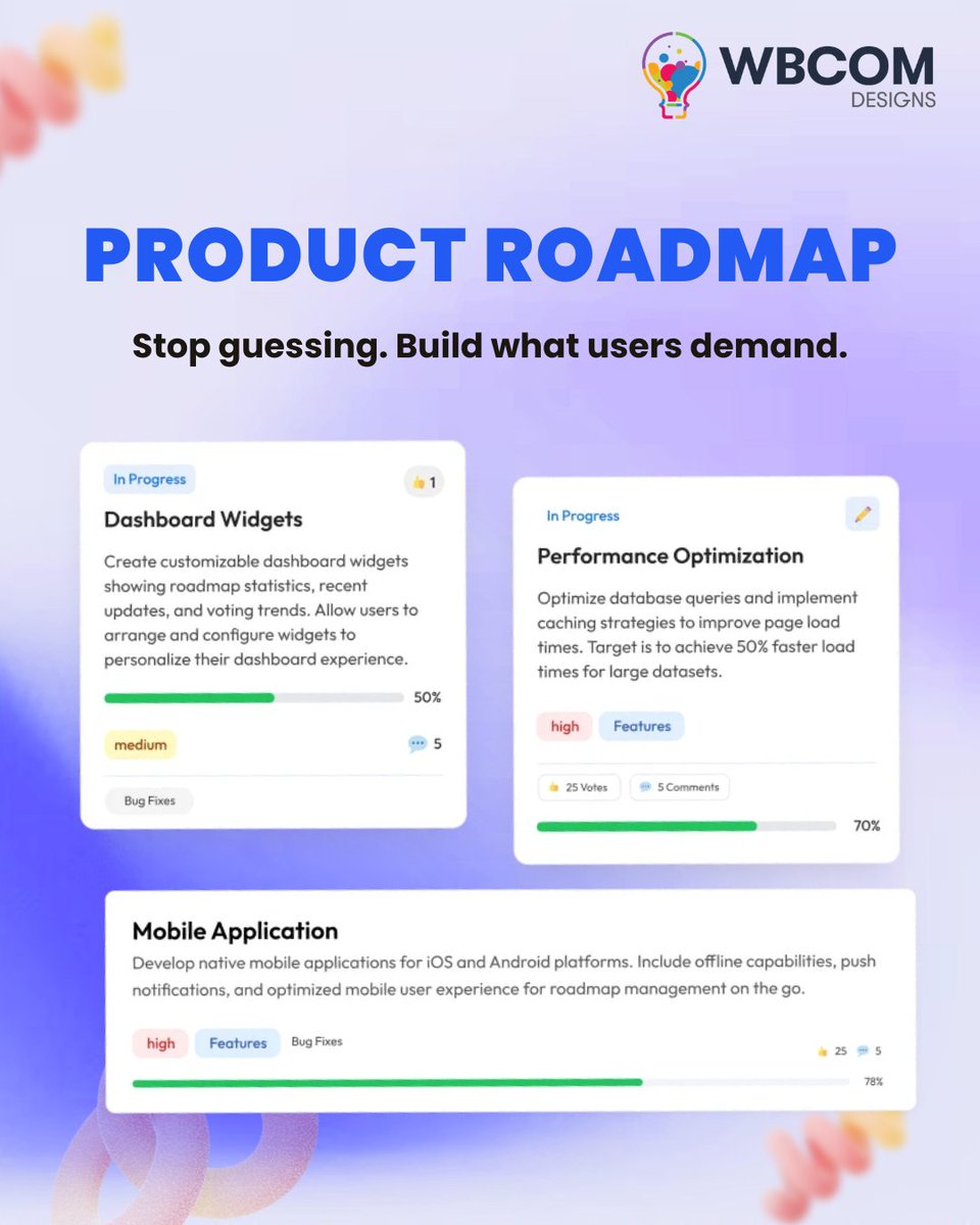 wbcomdesigns's tweet image. Plan smarter. Build faster. 🧭
 Product Roadmap Pro helps teams manage products, visualize timelines &amp;amp; prioritize features with clarity.
🔗 wbcomdesigns.com/downloads/prod…

#ProductManagement #RoadmapTool #TeamAlignment #WordPress