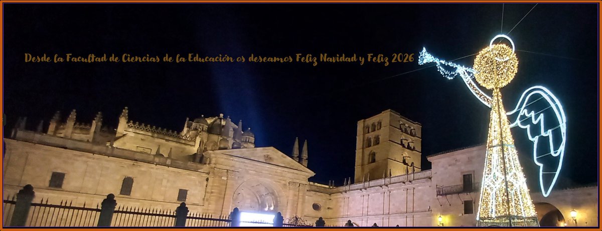 Desde la Facultad de Ciencias de la Educación de Zamora os deseamos Feliz Navidad y Próspero Año Nuevo.
