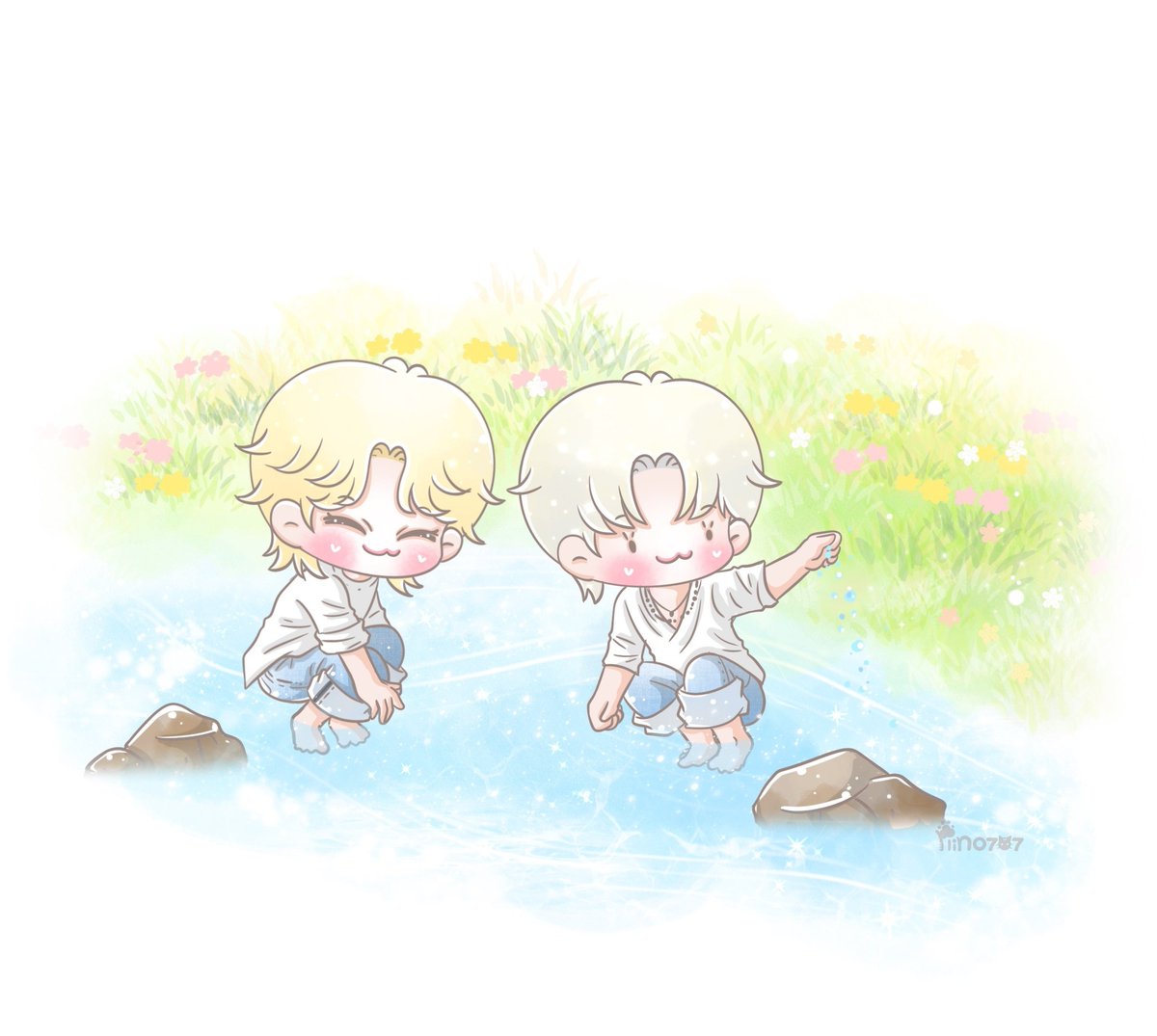 plin0707's tweet photo. 🐺🐱🩷✨️🌿🌸

Love is ..💙🧡

#GLASSVISION
#NuNew #ZeePruk
@CwrNew @zee_pruk
#FanArtForZeeNuNew https://t.co/jGqjPm4kTG