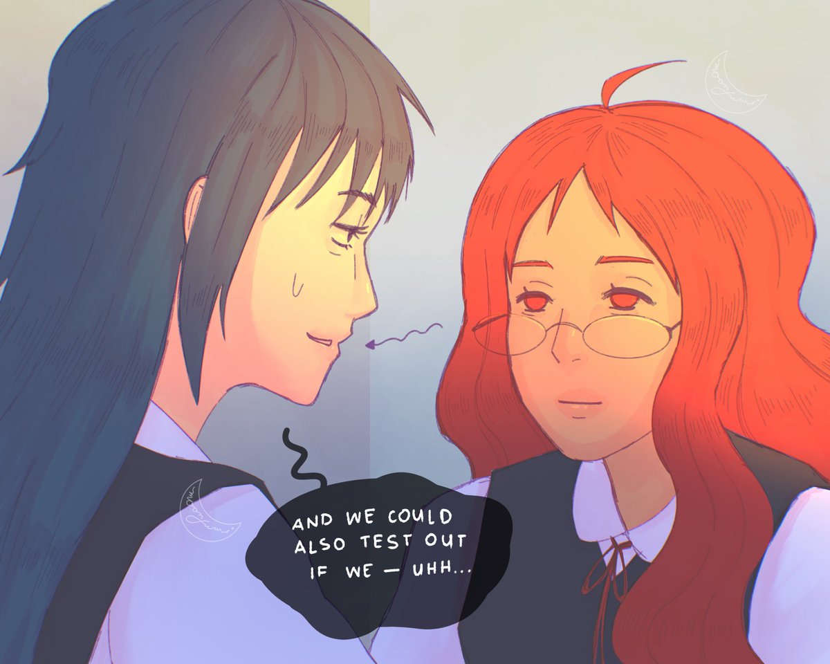 moonjuwi_'s tweet photo. Is it gay to think your classmate’s kinda (super) pretty…

Unfriendly Fear Part 4 [1/2] #artph #wlw https://t.co/NgPxBIyivL