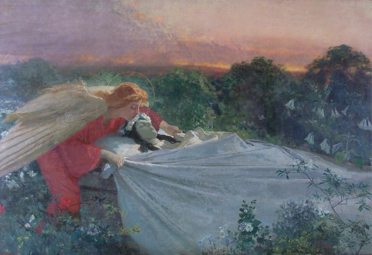 AcademiaAesthe1's tweet photo. The Angel of Death, 1897 by Domenico Morelli (Italian, 1823–1901) https://t.co/CbW4HCfhEB
