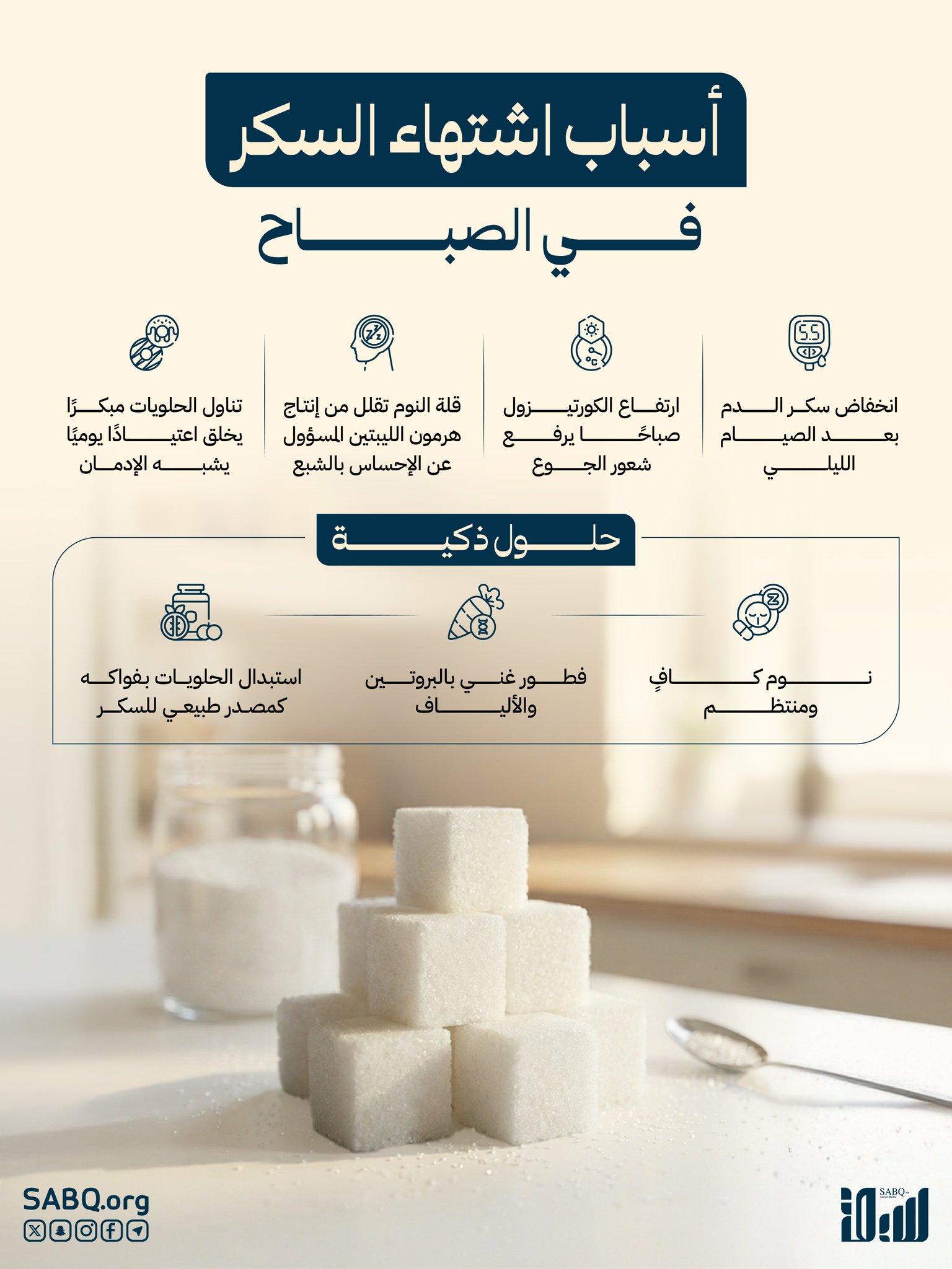 اشتهاء السكر في الصباح.. لماذا يحدث وكيف نواجهه؟ 