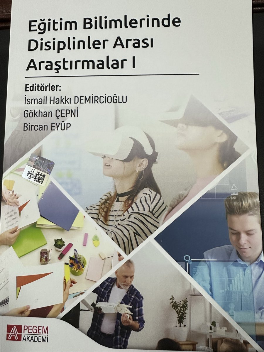 Yeni yayımlanan kitabımız elimize ulaştı. Esere katkı sağlayanlara ve Pegem Yayınevi’ne teşekkür ediyorum. <a href="/PegemAkademi/">Pegem Akademi</a> #egitim