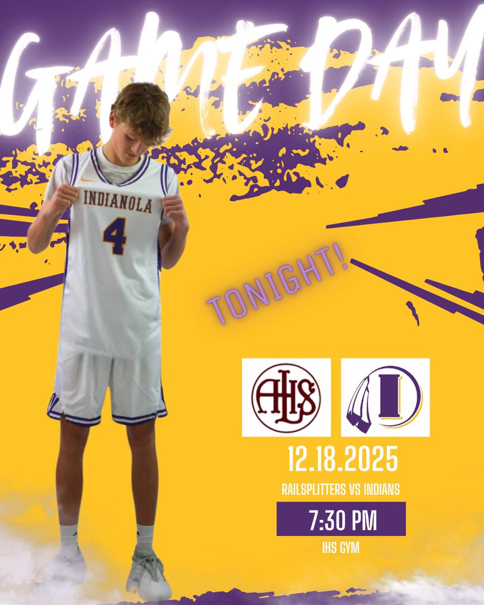 ‼️🚨🏀 Game Day 🏀🚨‼️

🆚 Des Moines Lincoln
🕐 10th—4:30 | 9th—6:00 | V—7:30
📍Indianola, IA
🏟️ Indianola High School
📸 Preston Graham at graham_media
📺 m.youtube.com/@ICSD.IA.Athle…
📻 kniakrls.com
🚧🚪 Enter through Auditorium Doors