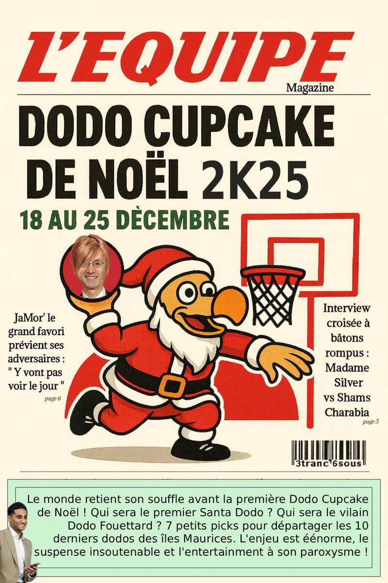 À l'approche de Noël, petite compétition au sein de l'équipe organisée par <a href="/CAV32NY/">Charles-Antoine de La Villardiere</a>, qui sera le meilleur Dodo de Noël ? Réponse dans 7 jours !