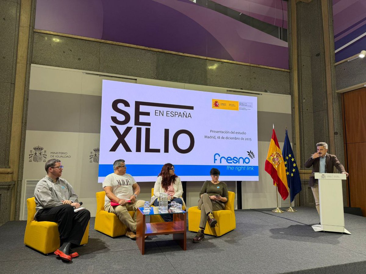 FELGTBI's tweet image. 🌈Jesús Muñoz, de nuestra ejecutiva, ha estado en el @IgualdadGob hablando del sexilio  y de la necesidad de abordar este fenómeno que afecta al colectivo

Y es que miles de personas LGTBI+ se ven forzadas a abandonar sus casas, familias y pueblos para poder vivir sin esconderse.