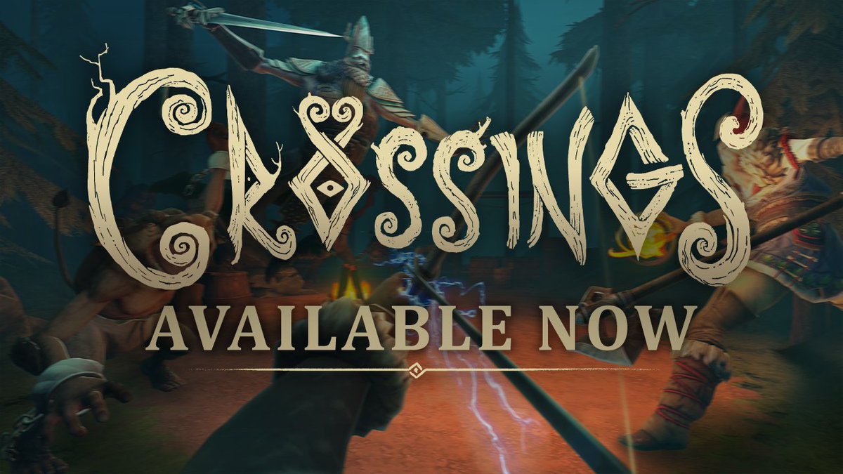 CrossingsGame's tweet photo. Crossings is available NOW on Meta Quest!! ⚔️

Explore the nordic environments in our new VR roguelite, inspired by real folklore 🌲

https://t.co/eiZjw3C0Q8 https://t.co/r8Qb0WoDwC
