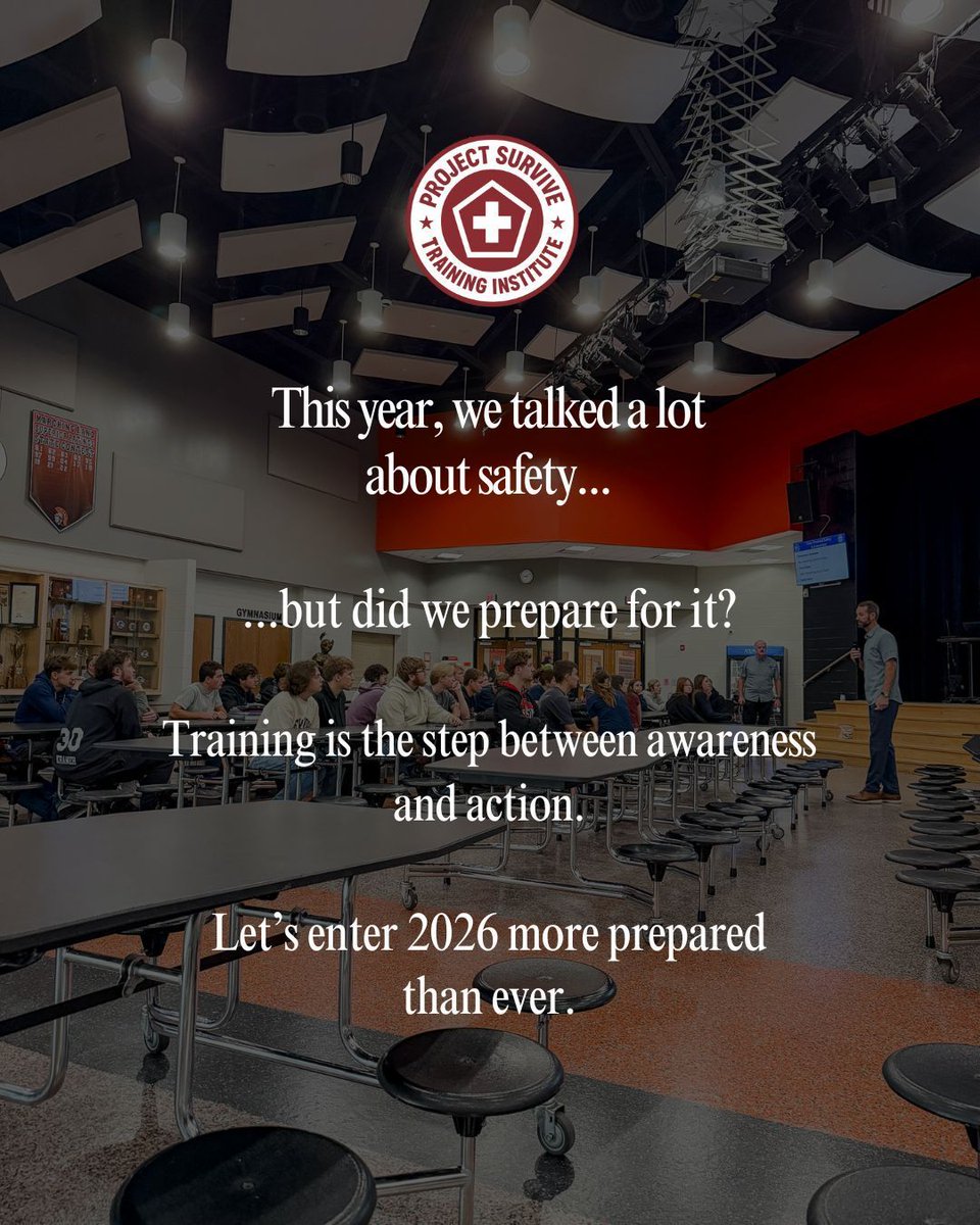 As 2025 ends, two questions matter most:
👉 Have you equipped students with tools to feel safe + confident?
👉 What’s your school’s plan for 2026?
Now’s the time to start strong.
 #PreparedNotPanicked #EndOfYearReflection #ProjectSurvive #ThePohlGroup