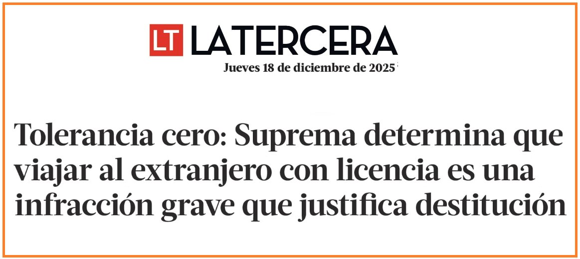 sergiou01329861's tweet photo. Corte Suprema.
Tolerancia cero:
Todos los que viajaron al extranjero teniendo licencia médica, cometieron una infracción grave y deben ser destituidos. https://t.co/VPHuwuWTEW