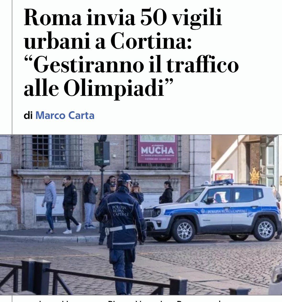 Anche perchè a roma fanno un ottimo.lavoro #olimpiadi2026 #milanocortina #cortina