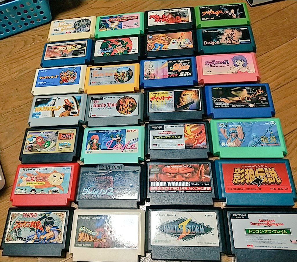 コツコツ集めたファミコンソフト 有名なレアソフトとかは無いものの