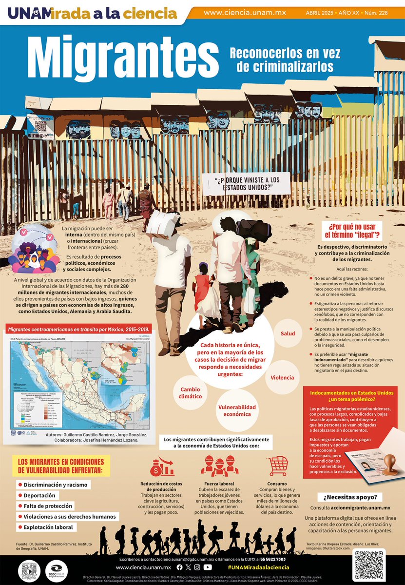 #UnDíaComoHoy se conmemora el Día Internacional del Migrante, para promover acciones que garanticen sus derechos humanos y libertades fundamentales. Conoce la plataforma #UNAM_AcciónMigrante > accionmigrante.unam.mx