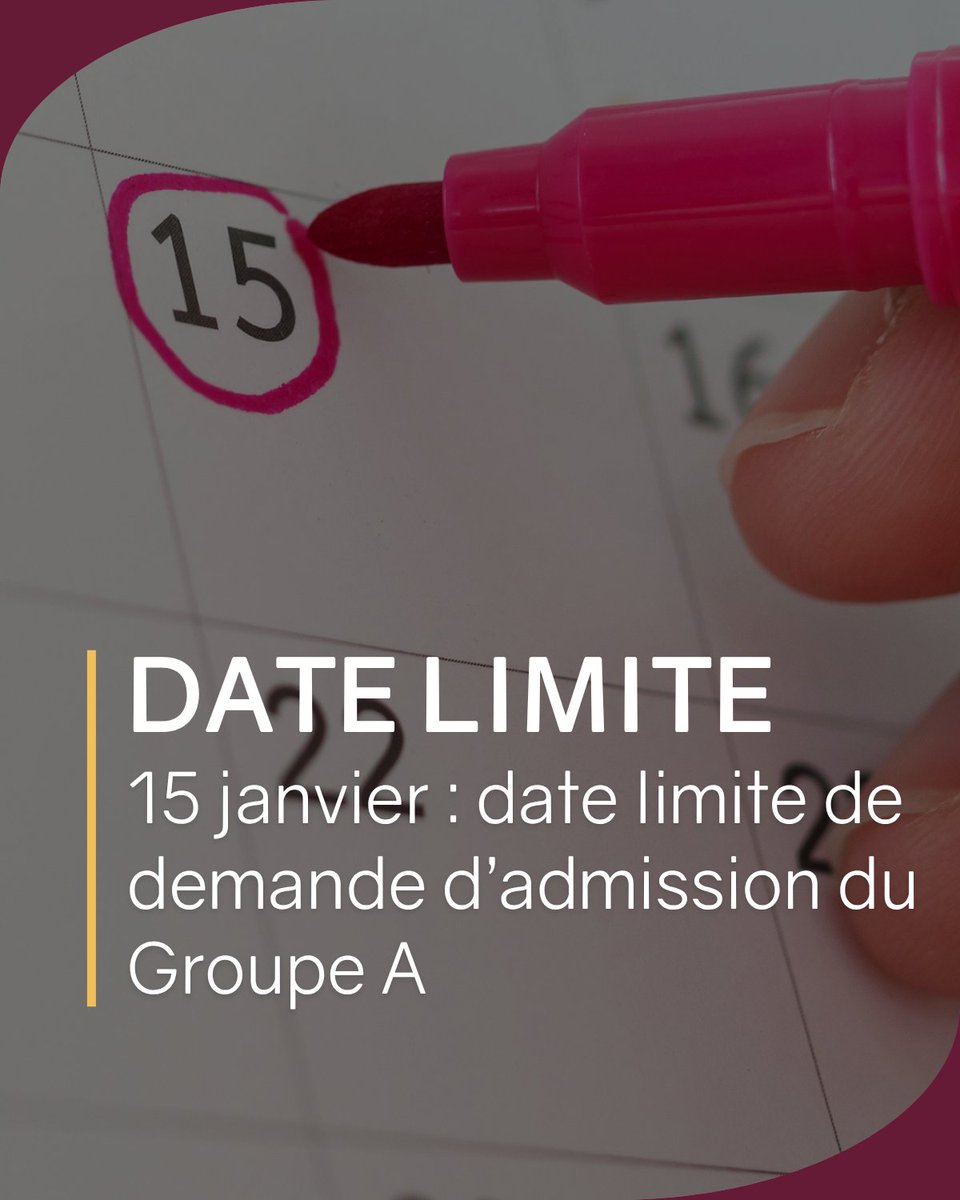 N’oubliez pas que la date limite des demandes d’admission pour le Groupe A est le 15 janvier, soit dans moins d'un mois!

Nous vous encourageons à soumettre votre demande d’admission bien à l’avance.

Faites demandes dès maintenant!

ouac.on.ca/fr/guide/premi…