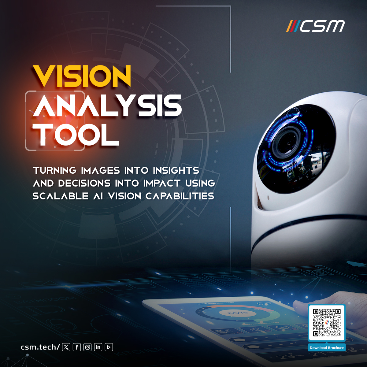 CSMTechnologies's tweet photo. 🤖 AI-powered #ComputerVision transforms real-time visual monitoring, detection, and anomaly identification across CCTV, drones, and IoT cameras.
Download the brochure 📥 : https://t.co/BrfN2IM9wL
#AI #VisionAnalytics #SmartSurveillance #GovTech #IndustrialAI #CSMTechnologies https://t.co/91GRD0Q9xi
