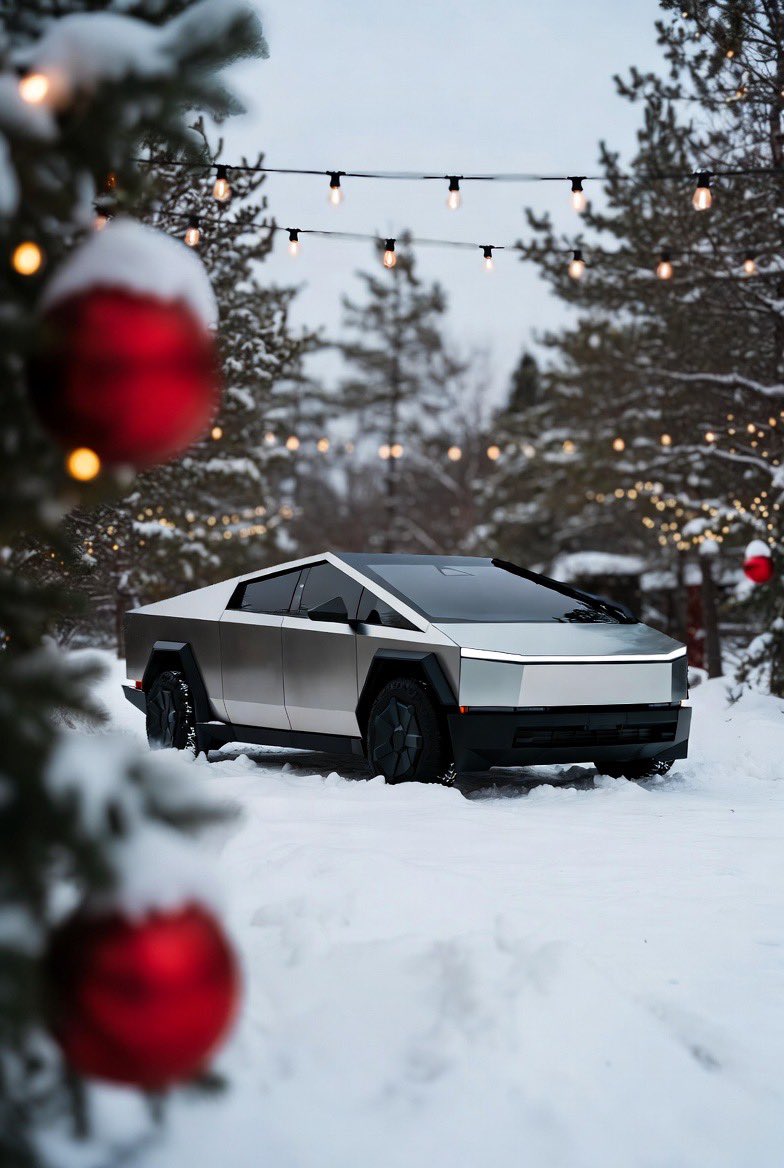 TeslaKing420's tweet image. Dreaming of a stainless steel Christmas. 📐🌲