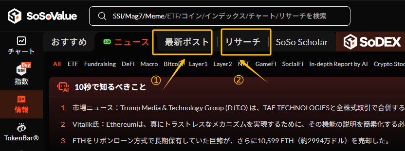 SosovalueJP's tweet image. 📣 SoSoValue Japan コミュニティからのフィードバック反映のお知らせ

いつも SoSoValue Japan コミュニティ の皆さん、ありがとうございます。
今回は、SoSoValue 本サイトのUI・タイトル表記 について、
日本コミュニティから多くの貴重なご意見をいただきました。…