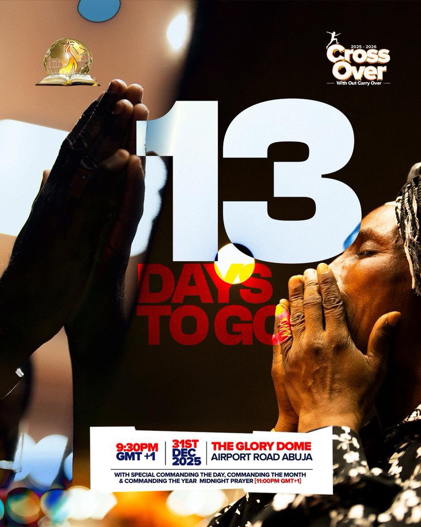 dunamiswrldwide's tweet image. 13 Days to Go! 🔥🕺

Grace is multiplying.
Your 2026 is opening with testimonies.
Get set for takeover!