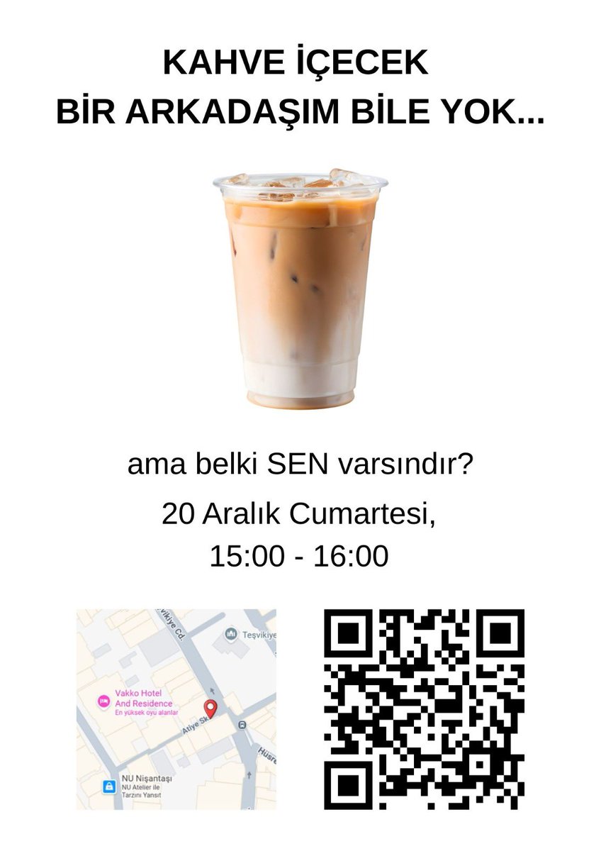 HAZIRLANINN 20 Aralık'ta Atiye sokakta buluşuyoruzzz, <a href="/Morripek/">LAN İPEK 🤦🏻‍♀️</a> 'in çağrısını duydukkk hemen gerekeni yaptıkk, kahveler de bizdenn  🪩