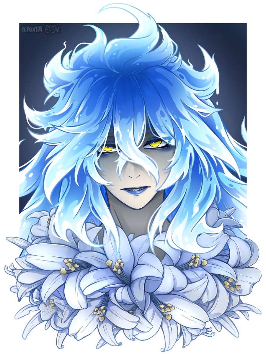 Fox17L's tweet image. Don't have time to draw anything new for the cutie yet, so have an older piece 🎉✨💙

#イデア・シュラウド誕生祭2025