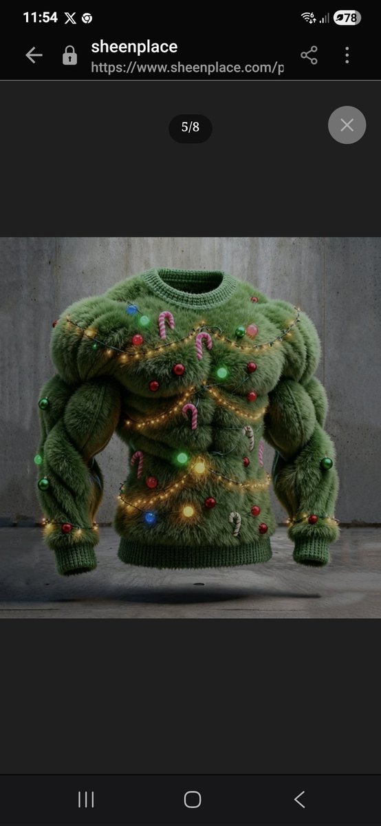 mgbed's tweet image. Ok think I may have been Christmas scammed out of £34....  Ordered what I thought was the best Christmas jumper,  it arrived today and was going to wear it to the family Christmas do later....on opening... its shit.  Shame on you #sheenplace