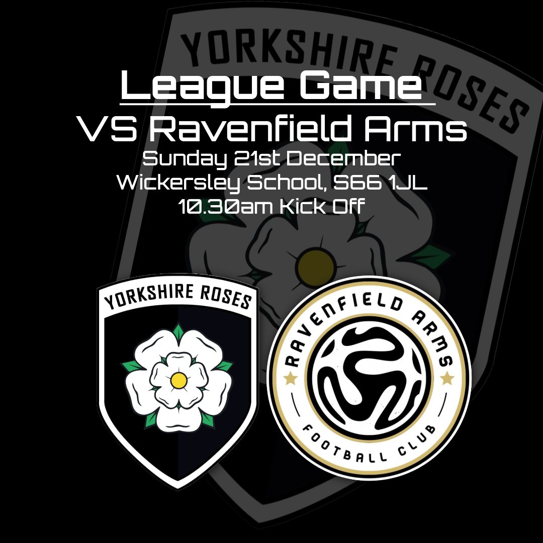 𝙉𝙀𝙓𝙏 𝙐𝙋 | 🆚️ Ravenfield Arms

Final league game of 2025, a tough game with a big 3 points on the line. The lads are looking to continue their form going into this.

#UTYR 🔴🟢
