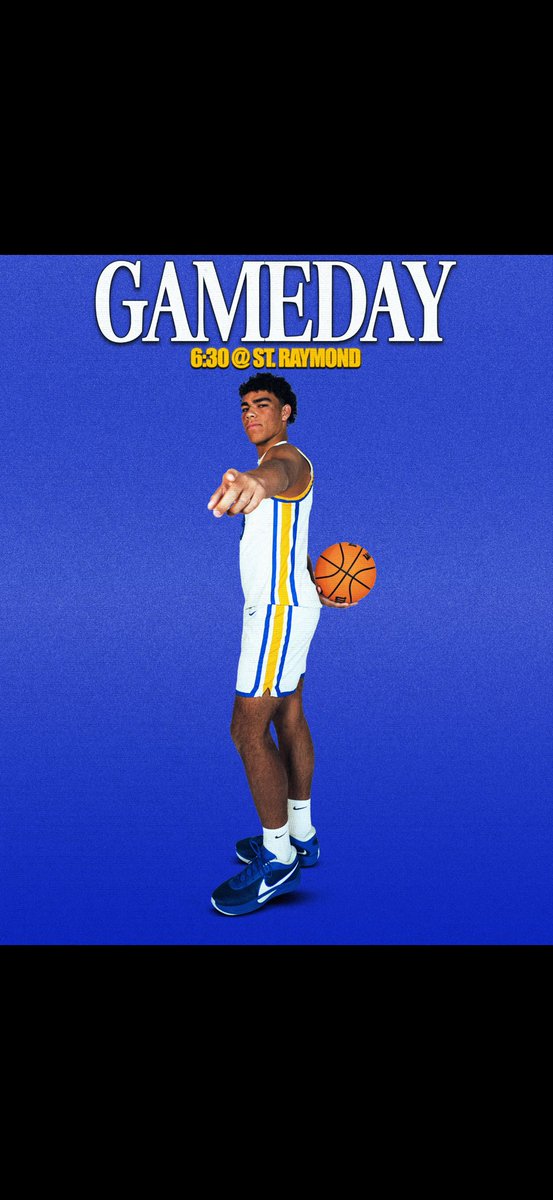 STP_Basketball's tweet photo. Game Day!
🆚 St. Raymond’s
🗓️ Thursday, December 18th
⏰ JV 5:00, Vars 6:30
📍 St. Raymond’s High School for Boys
📺 NFHS Network
#LGE #TheGoldenStandard #PlayAsOne https://t.co/6s1H1k5Nn9