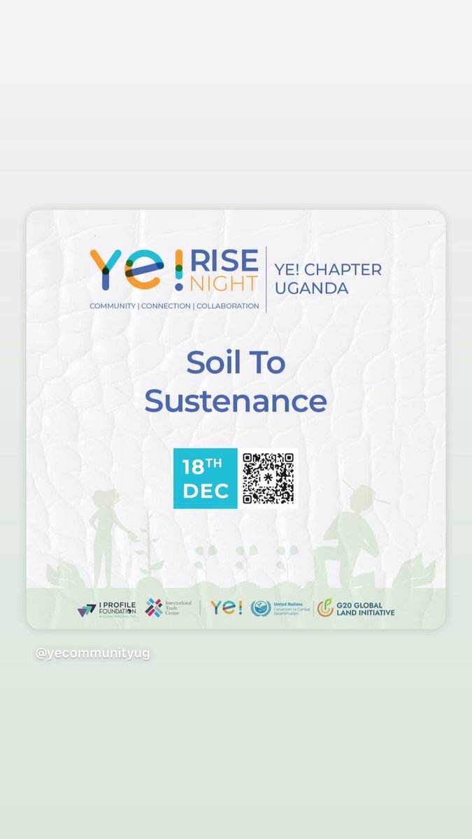 Happening Now:
#YeRiseNight by <a href="/YeUganda/">Ye! Community Uganda</a>

Theme: Soil to Sustenance

#YeUganda #Soil2Sustenance