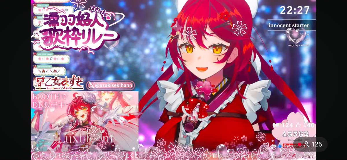 #濡羽好人歌枠リレー
#早乙女あずき
オリ曲Luxbloomだー
やっぱりいい曲だ