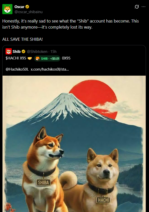 #SHIB Ecosystem Project Says ‘ #ShibaInu Has Completely Lost Its Way’.🧵🧵🧵