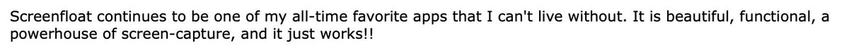 Thank you, Georges! 🥰

#ScreenFloat