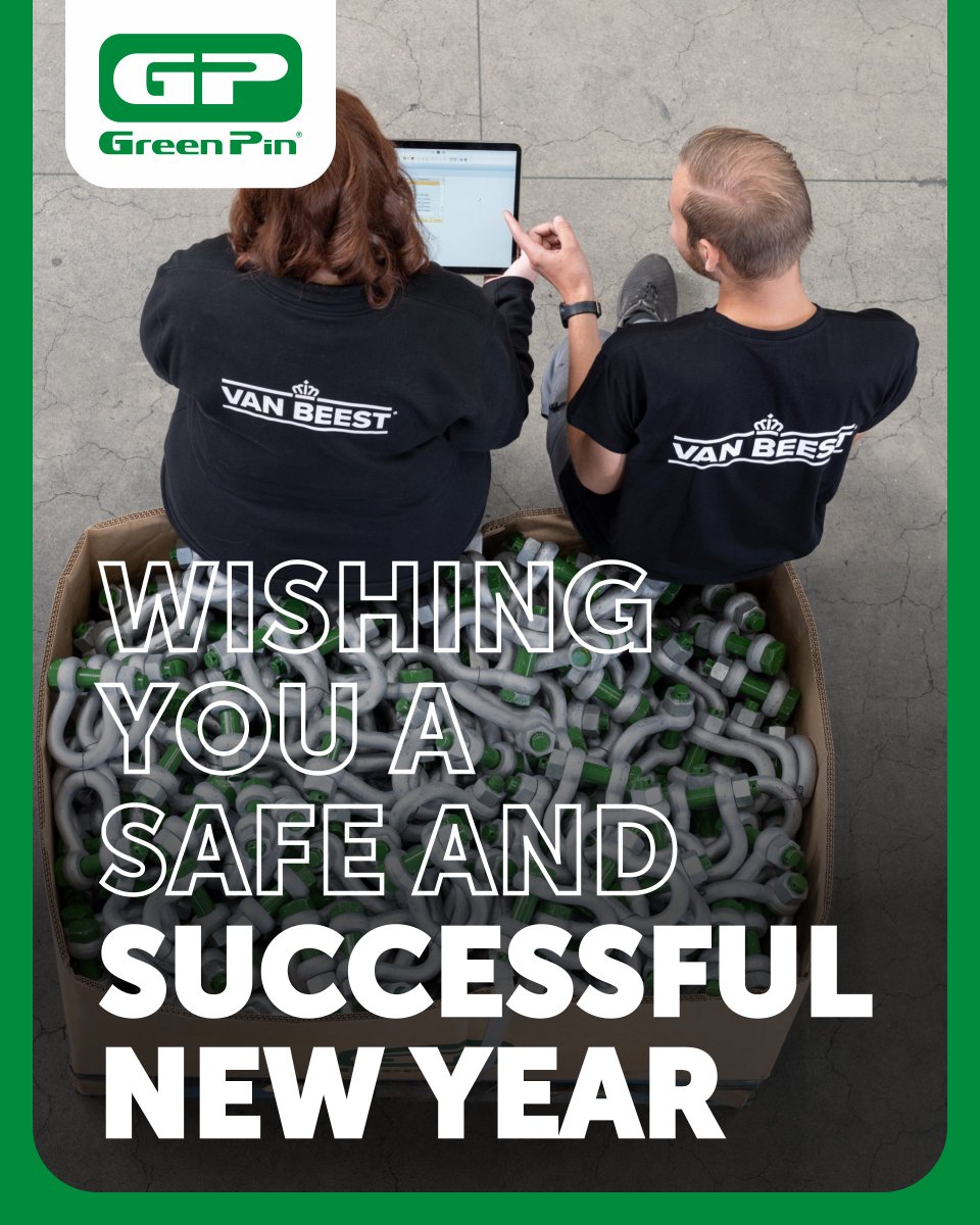 𝗪𝗶𝘀𝗵𝗶𝗻𝗴 𝘆𝗼𝘂 𝗮 𝘀𝗮𝗳𝗲 𝗮𝗻𝗱 𝘀𝘂𝗰𝗰𝗲𝘀𝘀𝗳𝘂𝗹 𝗻𝗲𝘄 𝘆𝗲𝗮𝗿
Thank you for trusting our products and our people. We look forward to supporting your success next year with the same reliability, quality &amp; responsibility.

#greenpin #liftingindustry #rigging #safety