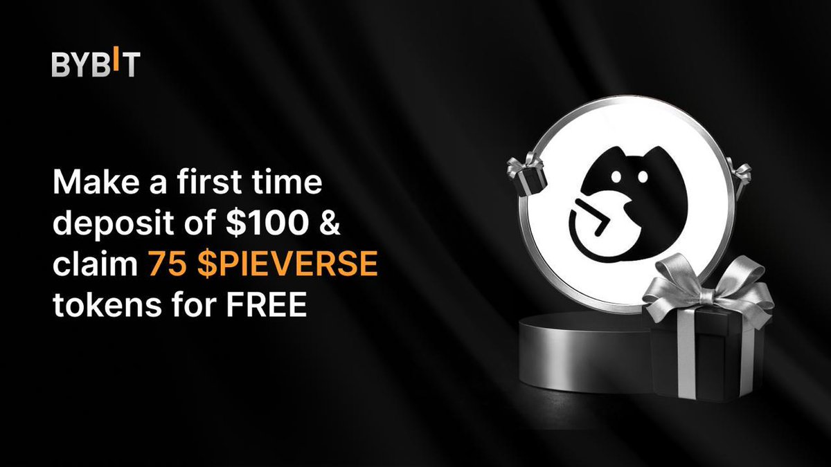 balabybit's tweet photo. Claim 75 $PIEVERSE tokens worth ~$60 for FREE

Simply signup using the event link below, deposit $100 or more and maintain your deposit until rewards are credited.

Claim Now: https://t.co/WZ8kCbZKIx https://t.co/MkznDmG0SU