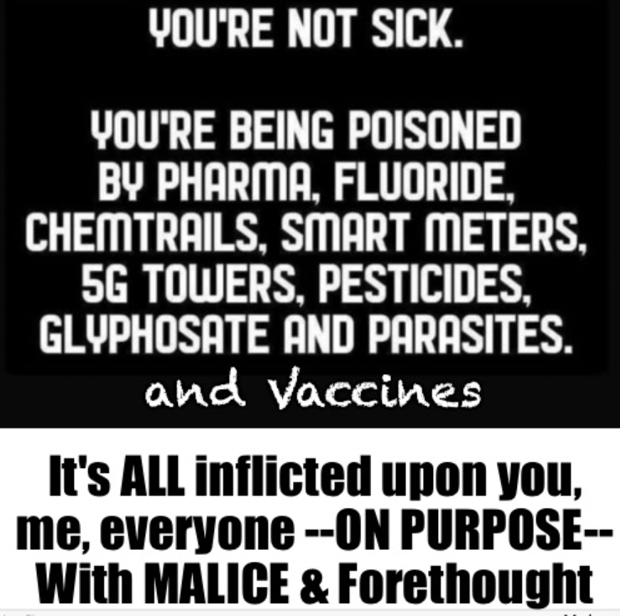 PSwal807's tweet photo. 🚂Penny803🚃
You're Not Sick.....
@RedRidingHoodKS
@DoraDallas6
@earthing5000
@MoosesFelix
@BookOfGrok1984
@DannyMack100
@MagaSicilian
@end3of6days9
@Bagel69er
@misfitnici
@MikaMika198388
@tikiangels2
@TBruceTrp773
@Para_Bellum666
@Eb67735B
@Randallcmcv 
@Hoot4USA
@NancyMar2025 https://t.co/PEopdjlUBH