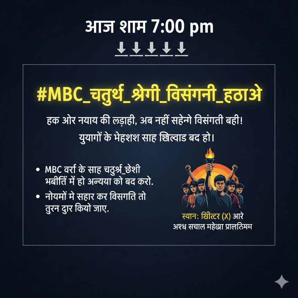 aarvibalram's tweet photo. वीर गुर्जर एकता जिंदाबाद 💪💪
जोर लगादो साथियों 

#MBC_चतुर्थ_श्रेणी_विसंगती_हटाओ
#MBC_चतुर्थ_श्रेणी_विसंगती_हटाओ
#MBC_चतुर्थ_श्रेणी_विसंगती_हटाओ
#MBC_चतुर्थ_श्रेणी_विसंगती_हटाओ
#MBC_चतुर्थ_श्रेणी_विसंगती_हटाओ https://t.co/OD0OtPT5Db