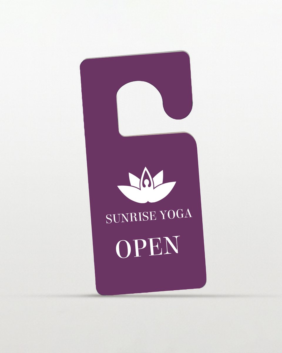 Increase engagement from guests and visitors with strategically placed messages on our new Fast&amp;Few Door Hangers.

Available in three different shapes.

#Nettl #Marketing #DoorHangers