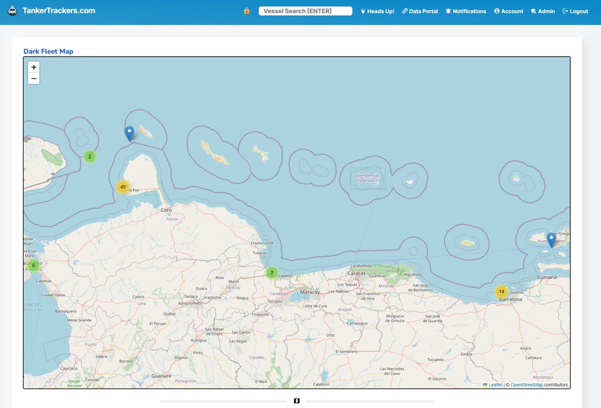 TankerTrackers's tweet image. Given how cloudy it is lately over Iran, we've been able to spend more a lot more time to tag as many tankers as possible in Venezuela. Here are our latest stats:

- 75 naughties in total; 20 of which are laden with crude oil. Another 13 are laden with fuel oil.
- 38 of the 75…