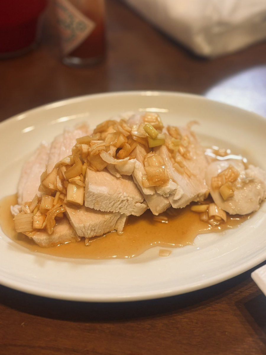 柔らかい👏よだれ鶏おいしすぎ