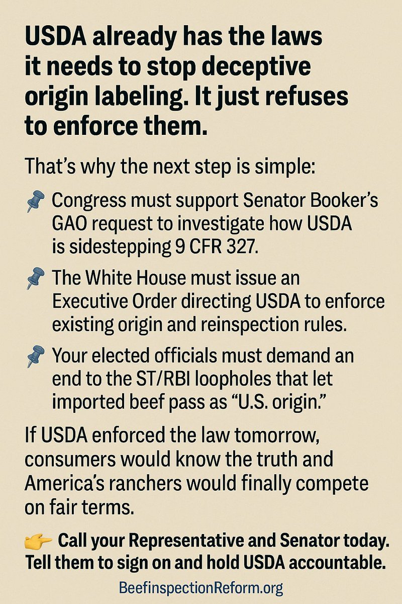 Beef Inspection Reform tweet media