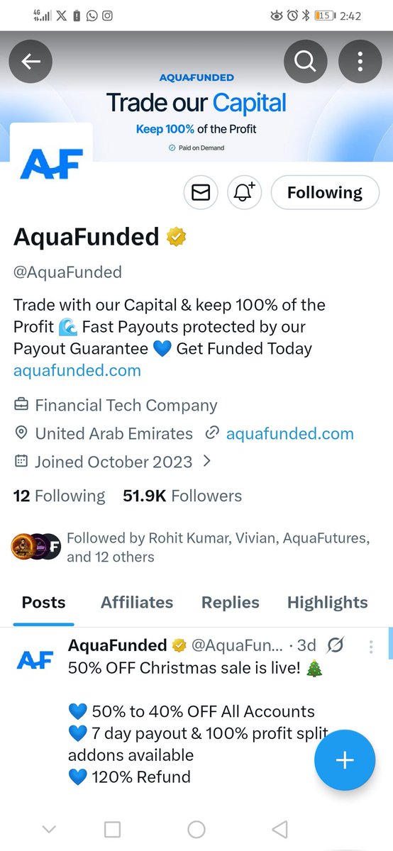 Isuhu02's tweet photo. @AquaFunded @Aqua_Futures @AquaTvLive Let's goo 🤝 https://t.co/Q6xBCPTUwx