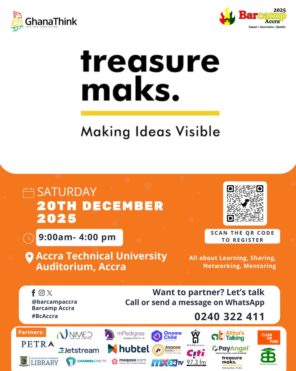 Making ideas visible! 🎨✨ <a href="/TreasureMaks/">TreasureMaks</a>  provides excellent design and top-notch service to help great ideas spread through visual representation. Check out their work at #BCAccra!

Register to join here: bit.ly/bcaccra2025reg…