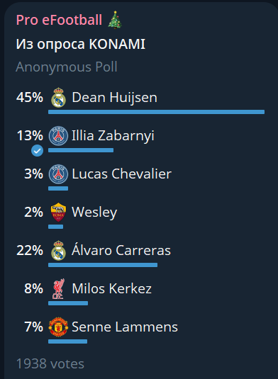 pro_efootballTG's tweet photo. many choose:

D. Huijsen
Kevin De Bruyne
Marcus Rashford https://t.co/9xZ9fimhgj
