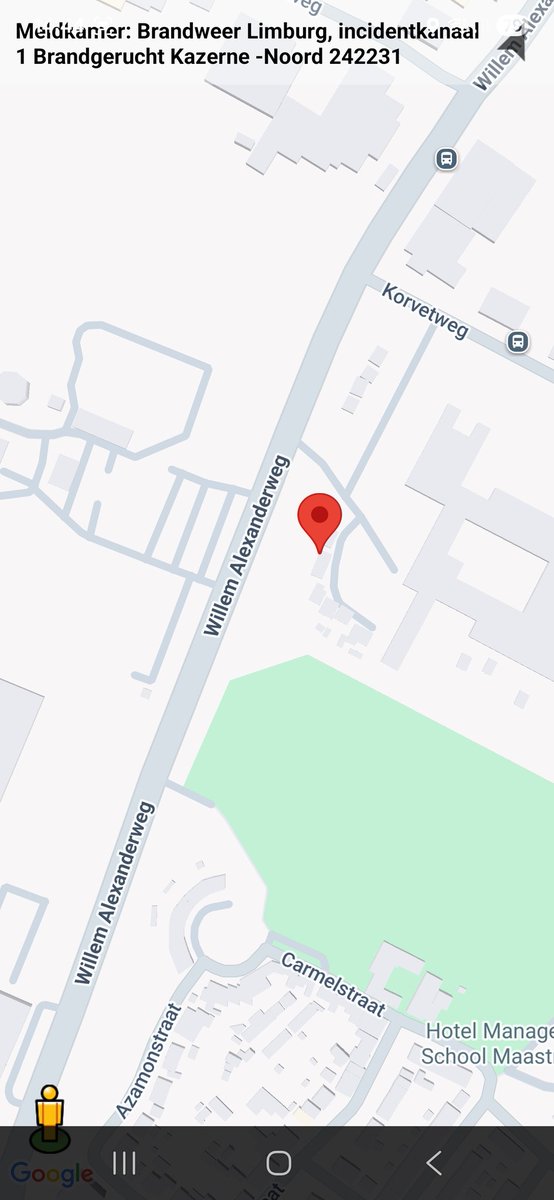 Brandgerucht in Maastricht