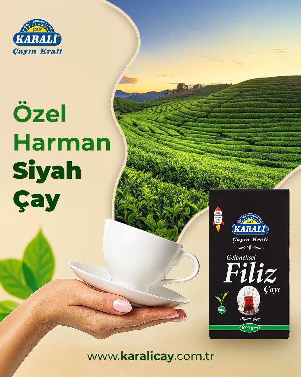 En kaliteli ve taze çay filizlerini büyük bir özenle topluyor, en modern tesislerimizde, hijyenik ve profesyonel bir şekilde işliyoruz.

Sonuç mu? Muhteşem özel harman siyah çayımız!

🫖 Çayın Krali | karalicay.com

#karaliçay #çayınkrali #rizeçayı #karadenizçayı