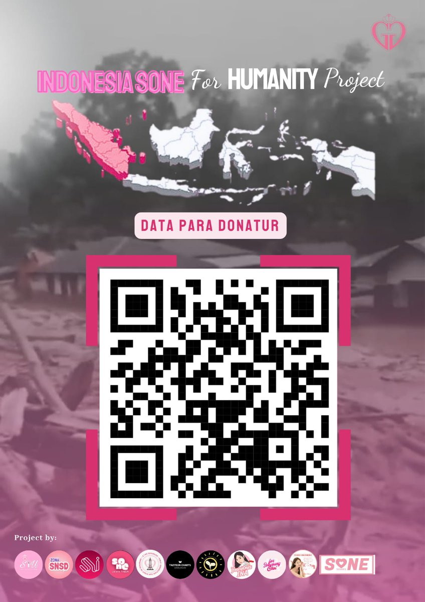 -INDONESIA S♡NE FOR HUMANITY-

Berikut adalah bukti pengiriman donasi dari S♡NE Indonesia untuk AIMI ACEH &amp; AIMI SUMUT (IG: @/aimi_aceh @/aimisumut)
🔸️Beserta nama² S♡NE yang berdonasi ada pada QR di gambar ya! 💖 terima kasih S♡NE🥰
#SONEIndonesiaforSumatra #PrayForSumatra