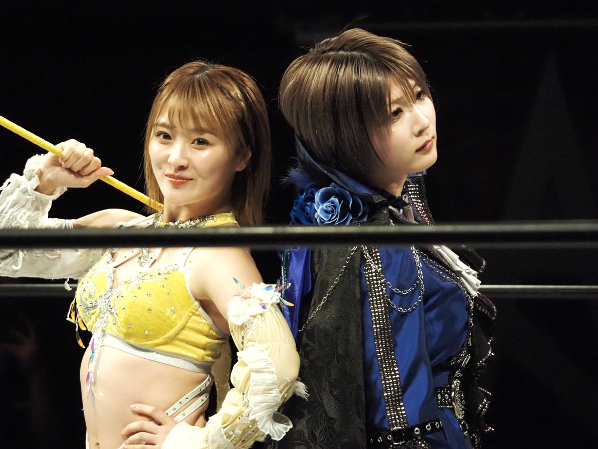 なつ＆さおりー。絵になる。 #STARDOM #スターダム #安納サオリ #なつぽい