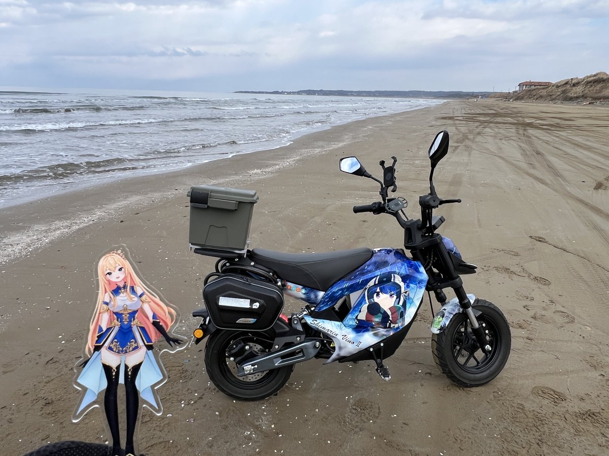 千里浜なぎさドライブウェイ】 羽咋市にある日本で唯一の自動車が走行