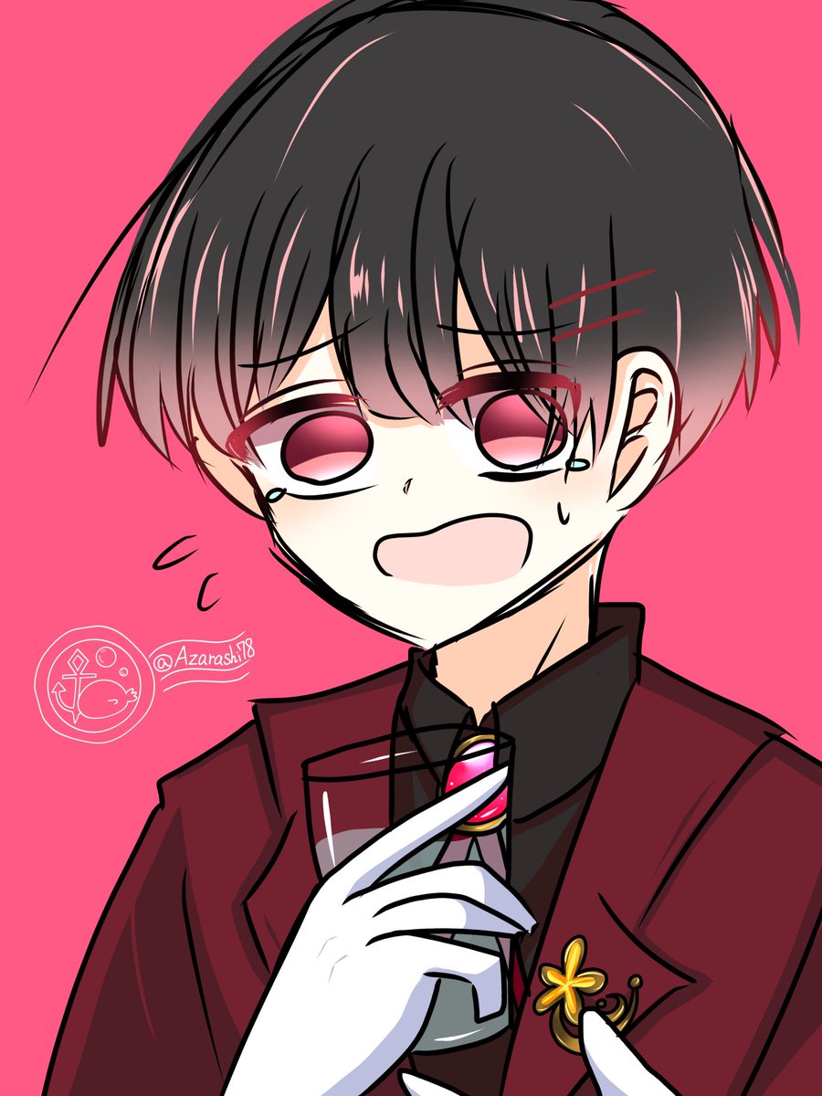 酔っ払いあざらしが描いた線画を、シラフのあざらしがかる〜く塗り塗りしました⭐️アイビス君開いたら、お水持ってわたわたしてた初君wお嬢様世界線では東雲家も結構大きなお家で、本来だったら家を継ぐはずでしたが、プレッシャーで家出してきて、りひ子お嬢様に誘拐されて専属執事になったんやと思うw