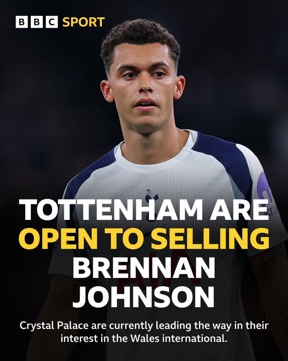 BBCMOTD's tweet image. BBC Sport understands that Spurs are open to letting Brennan Johnson leave should they receive a suitable offer 💰