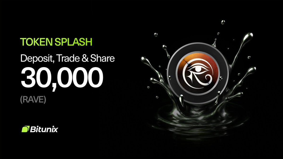 BitunixOfficial's tweet image. Deposit &amp;amp; Trade to Win 30,000 $RAVE ! 💰

@RaveDAO joined #Bitunix Token Splash!
Trade and Earn Coins — Share a Prize Pool of 30,000 $RAVE

Join here 👉 bitunix.com/p/5q1F