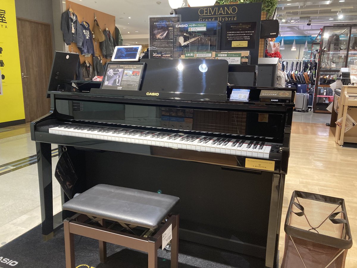 最近のハイブリッドピアノはすごいな〜と感嘆🎹

島村楽器さんで片っ端から生アコースティック以外の鍵盤を触って試してみましたが、ヤマハとカシオのハイブリッドピアノだけ弾き心地がレベチでグランドピアノに通づるものがありました👀

てことで、新年とある秘密基地にカシオさんが召喚されます😆